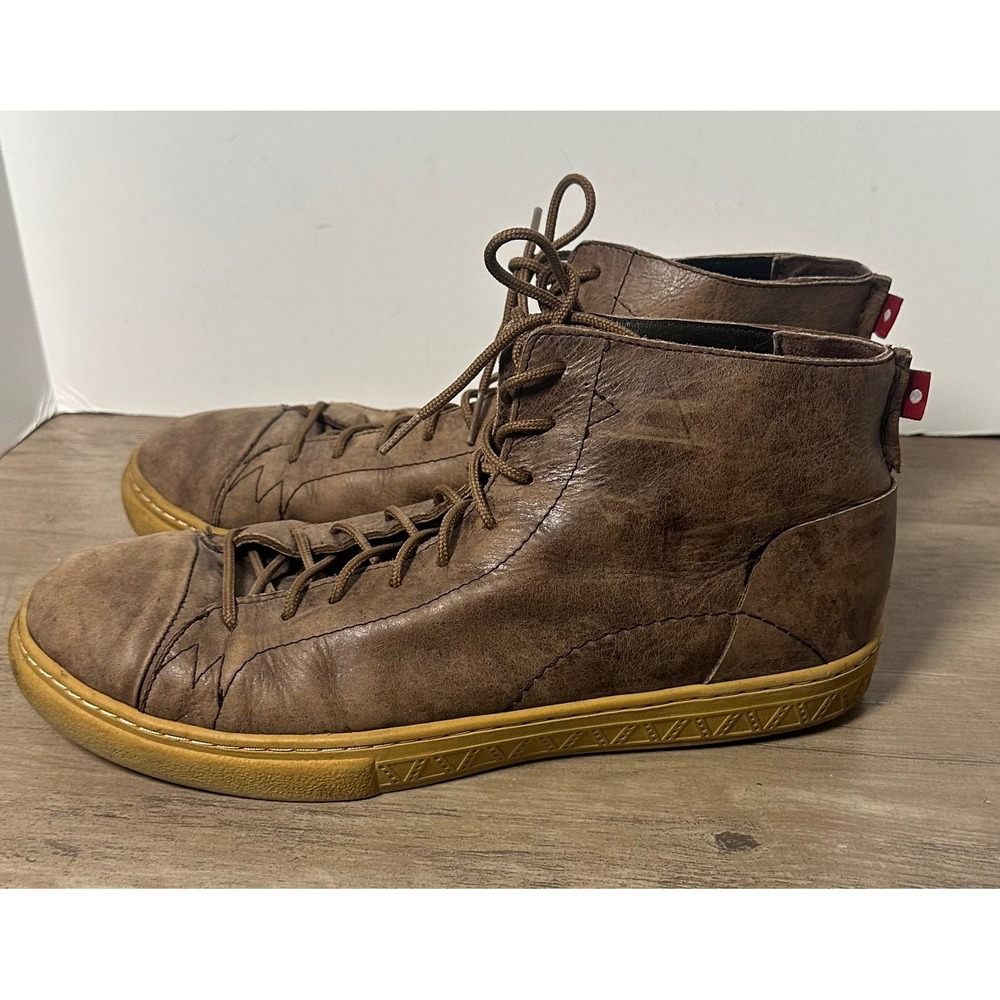 Oliberte Boots Men's 13 Brown Leather Made in Africa Lace Up (45) Rare Vintage‎